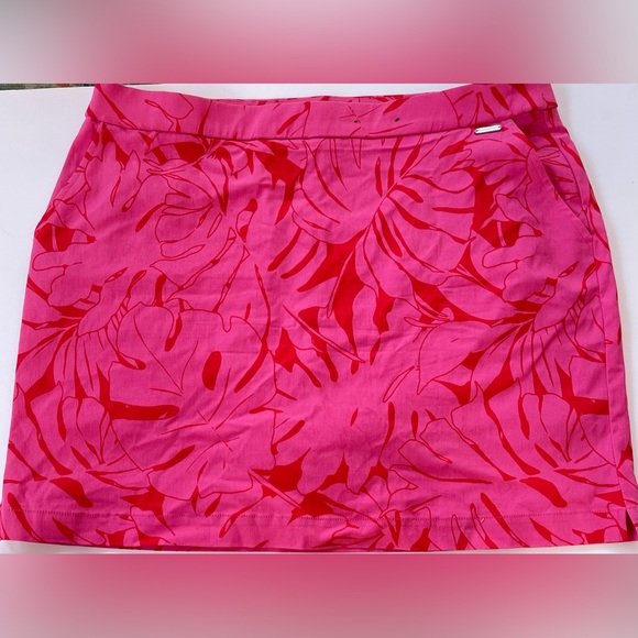 Rafaella Women’s Skort XXL Pink Tropical Print Active Tennis Pickleball Golf - Picture 1 of 9